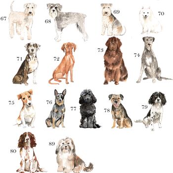 Watercolour Dog Breed ID Tag, 6 of 6