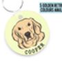 Golden Retriever Keyring, thumbnail 1 of 6