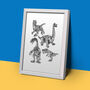 Dinosaur Sketches Poster Print, thumbnail 1 of 3
