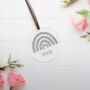 Personalised Rainbow Glitter Acrylic Decoration Gift, thumbnail 2 of 4