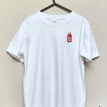 Tomato Ketchup Embroidered T Shirt, 4 of 5