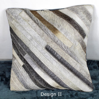 Cowhide Small Stripes Cushions Covers By G Decor, 3 of 5