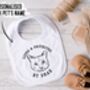 Personalised Pet Portrait Baby Bib, thumbnail 3 of 3