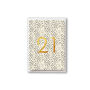 21st Birthday Card Gold Foil With Black Pattern, thumbnail 1 of 1