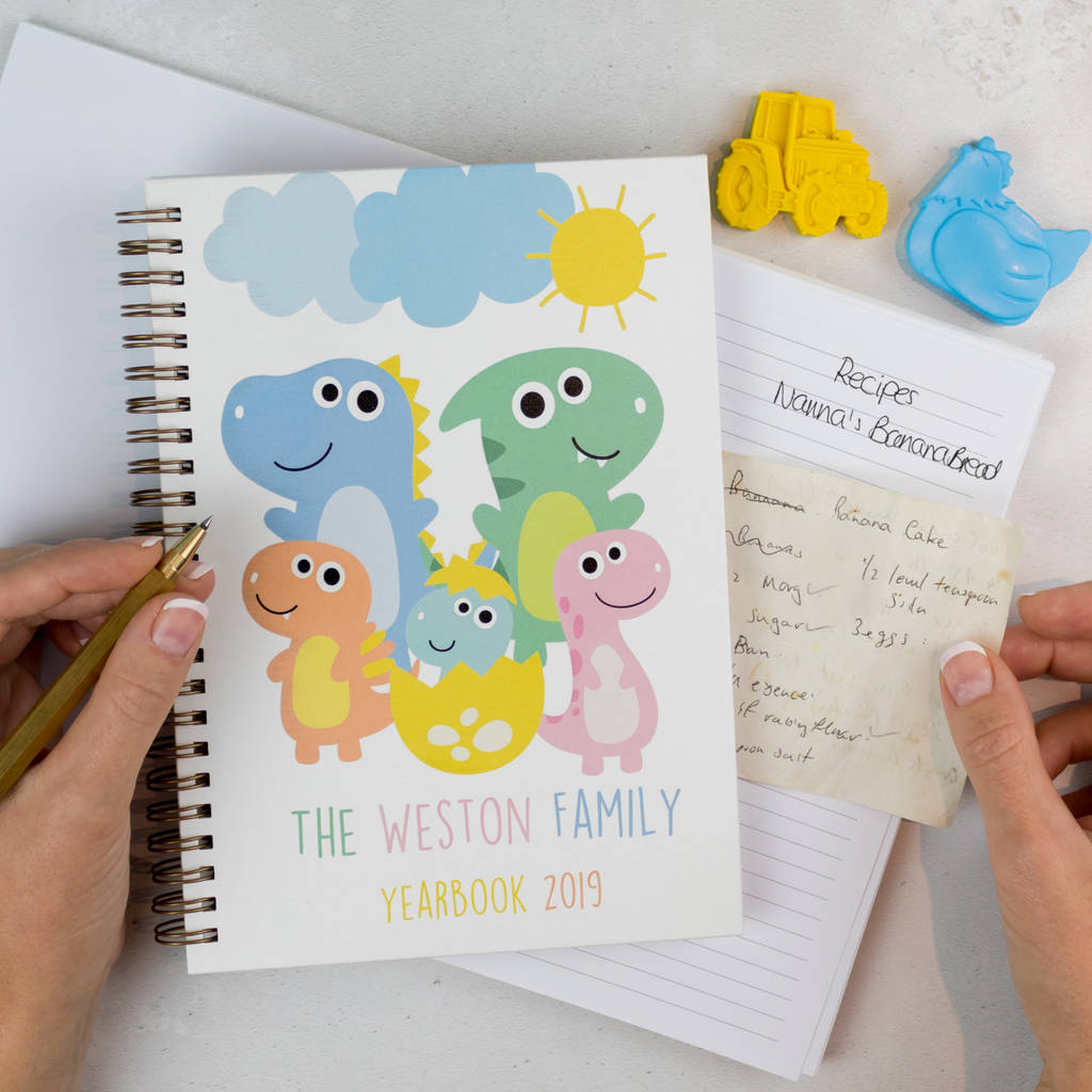 Personalised Family Yearbook Family Memory Book By The Leather Diary ...