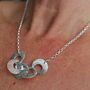 Hammered Silver Link Air O Necklace, thumbnail 2 of 4