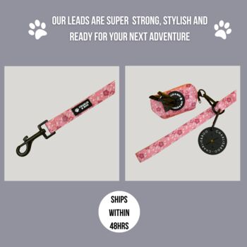 Pink Floral Dog Lead, 3 of 4