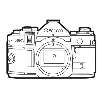 Retro Canon A1 Commemorative T Shirt, 3 of 6