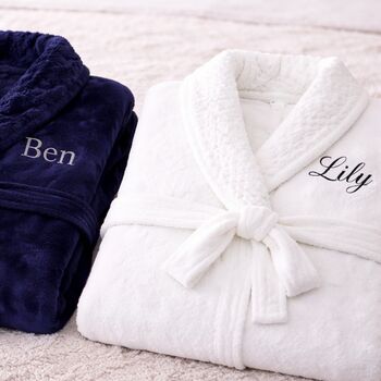 Personalised Embroidered Robe Dressing Gown, 2 of 6