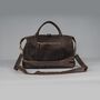 Leather Weekend Bag With Suit Compartment, thumbnail 12 of 12