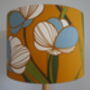 Mustard Bold Floral Handmade Lampshade, thumbnail 4 of 7