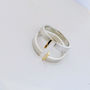 Interlocking Silver Ring, thumbnail 3 of 3
