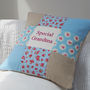 Special Grandma Cushion   Blue And Pink, thumbnail 7 of 11