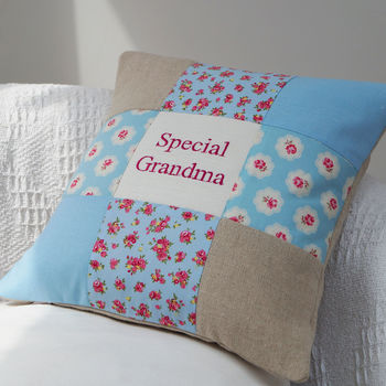 Special Grandma Cushion   Blue And Pink, 7 of 11