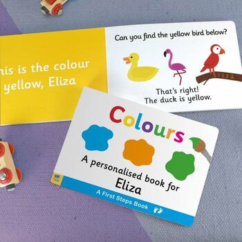 First Steps Colours Personalised Board Book, 6 of 9