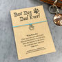 Best Dog Dad Ever! Wish Bracelet, thumbnail 2 of 12