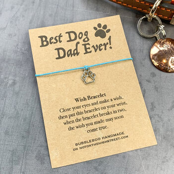 Best Dog Dad Ever! Wish Bracelet, 2 of 12