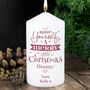 Personalised Merry Little Christmas Candle, thumbnail 3 of 3