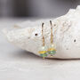 Gold Emerald Earrings, thumbnail 6 of 11
