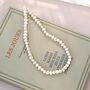 Elizabeth Ivory Silver Pearl Baroque Gala Charm Necklace, thumbnail 3 of 4