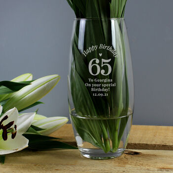 Personalised 70th Birthday Vase, 2 of 2