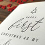 First Christmas Card For Grandad And Grandma, thumbnail 4 of 4