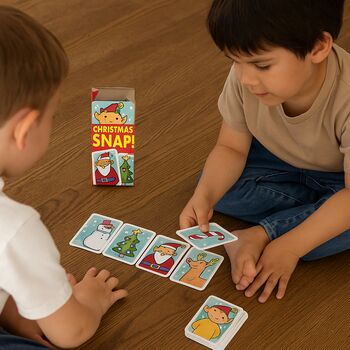 Children's Christmas Snap Card Game Christmas Eve Box, 2 of 4