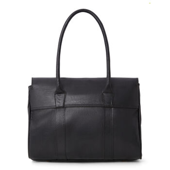 Harriet Leather Tote Bag | Handcrafted Full Grain Work And Laptop Tote, 8 of 12
