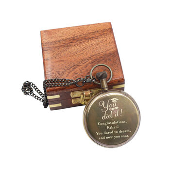 The Viking Pocket Watch For Graduation Gift With Wooden Box, 8 of 12