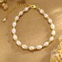 Freshwater Pearl Beaded Bracelet In Sterling Silver, thumbnail 5 of 12