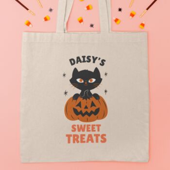 Trick Or Treat Halloween Personalised Sweet Bag, 5 of 6