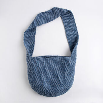 Moss Stitch Bag Easy Knitting Kit, 9 of 9
