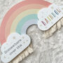 Rainbow Wall Plaque | Nursery Wall Decor | New Baby Gift, thumbnail 5 of 8