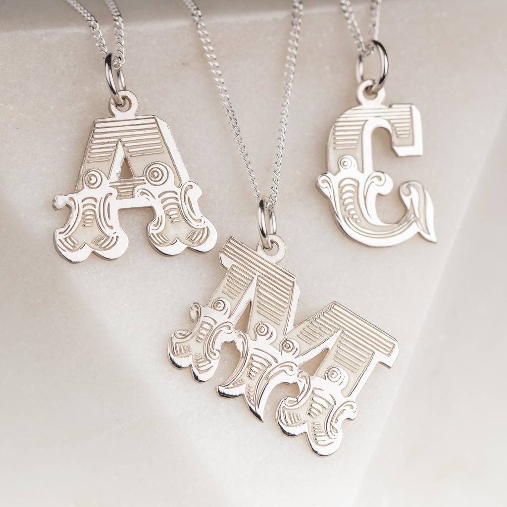  SEWACC 100 pcs necklace charms pendant clasp for necklace  pendants for necklaces piercing jewelry English Letter pendant jewelry  making pendants DIY pendant charms Accessories alloy : Arts, Crafts & Sewing