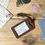 Personalised Leather Luggage Tag, thumbnail 2 of 4