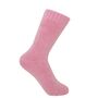 Ribbed Cuff Women's Bed Socks – Pink, thumbnail 2 of 4