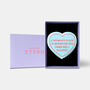 A Woman's Place Heart International Women's Day Iced Biscuit Letterbox Gift, thumbnail 2 of 7