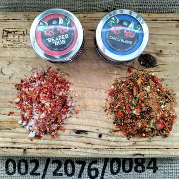 Chilli Flakes And Rubs Cooking Gift Carolina Reaper Dehydrated Chilli Peppers Chili Blend Gift, 2 of 7