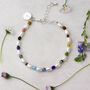 Personalised Freshwater Pearl Rainbow Bead Bracelet, thumbnail 1 of 8
