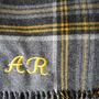 Merino Wool Check And Plain Extra Wide 70cm Stoles, thumbnail 7 of 12