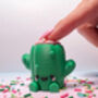 Cute Cactus Fidget Clicker Keychain | Desktop Mechanical Switch Bag Charm | Calming Sensory Office Desk Accessory, thumbnail 3 of 6