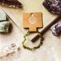Peridot Gemstone Chip Bracelet | Crystal Jewellery, thumbnail 3 of 6