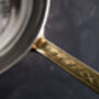 Handmade Copper Wok With Brass Handle – 420 Mm Diameter, thumbnail 5 of 6