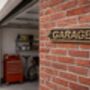 Custom Solid Brass Garage Plaque With Antique Finish, thumbnail 4 of 6