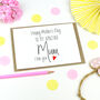 Personalised Mother's Day Card, thumbnail 1 of 2