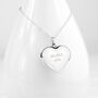 Personalised Sterling Silver Heart Necklace, thumbnail 8 of 10