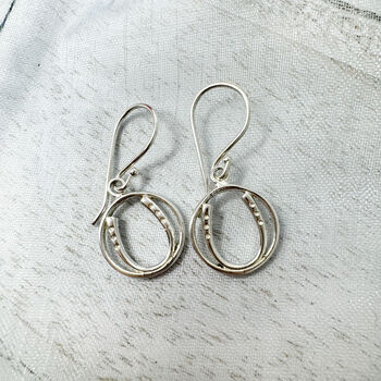 Horseshoe Drop Lightweight Earrings With Circle Frame, 3 of 6