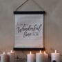 It's The Most Wonderful Time Of The Year Xmas Canvas, thumbnail 1 of 2
