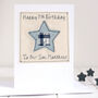 Personalised Initial Star Birthday Card For Him, thumbnail 1 of 12