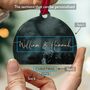 Personalised Couple Christmas Ornament 2025 Acrylic, thumbnail 3 of 8